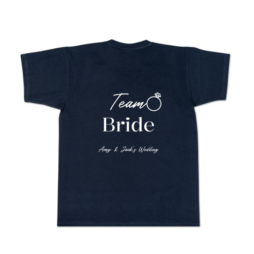 T-shirt mannen donkerblauw Achterkant