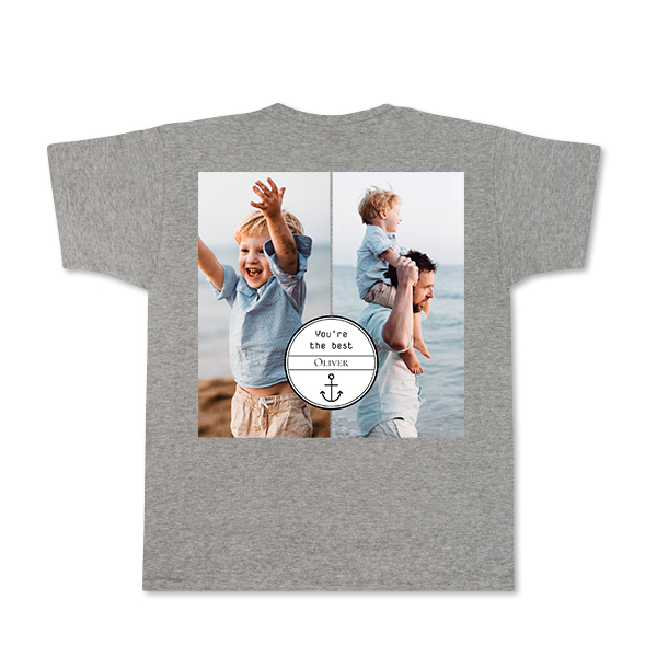 T-Shirt Grau Rückseite