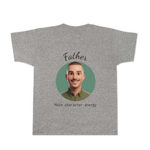 T-shirt gris Arrière