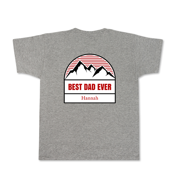 T-shirt mannen grijs Achterkant T-shirt mannen grijs Achterkant