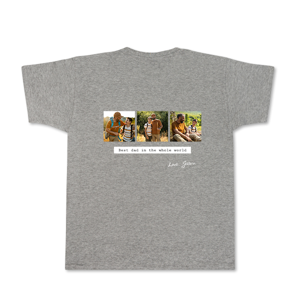 T-Shirt Grau Rückseite