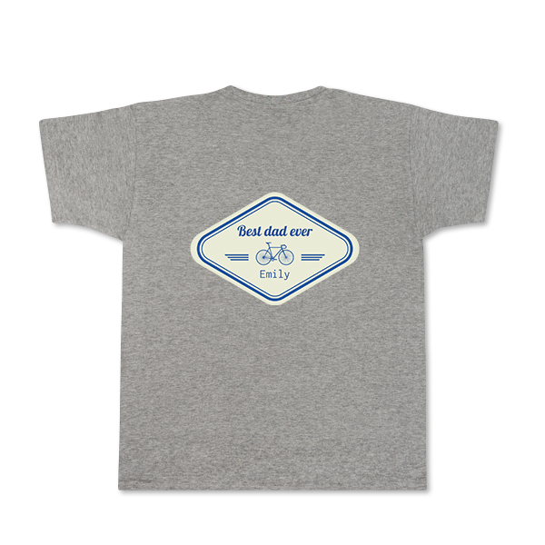 T-Shirt Grau Rückseite