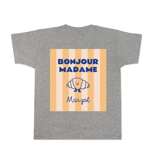 T-shirt gris Arrière