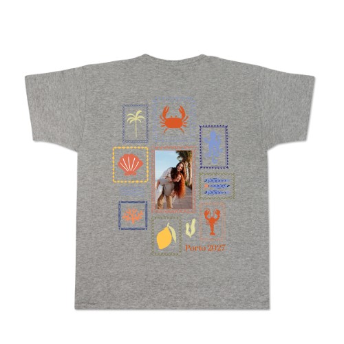 T-shirt Men Grey Back