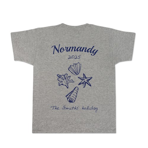 T-Shirt Grau Rückseite