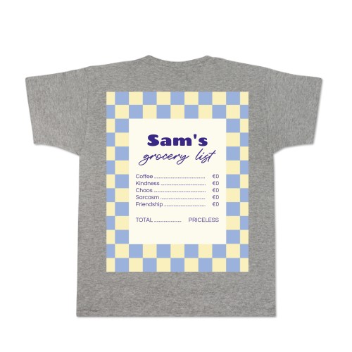 T-shirt Men Grey Back