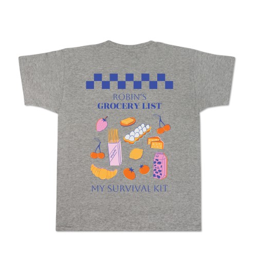 T-shirt Men Grey Back T-shirt Men Grey Back