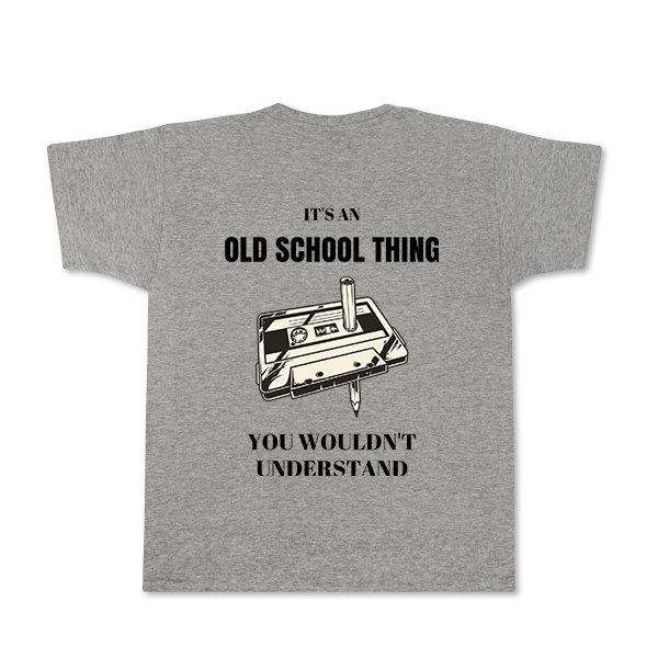 T-shirt Men Grey Back