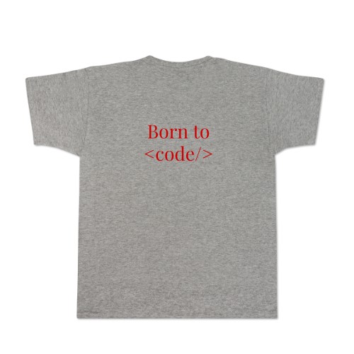 T-shirt grå Baksida