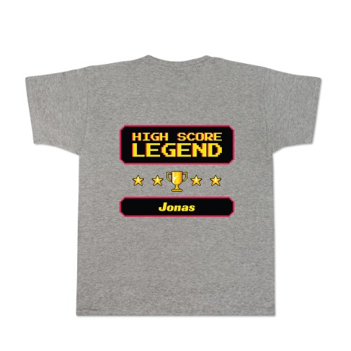 T-shirt grå Baksida