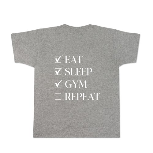 T-shirt Men Grey Back T-shirt Men Grey Back