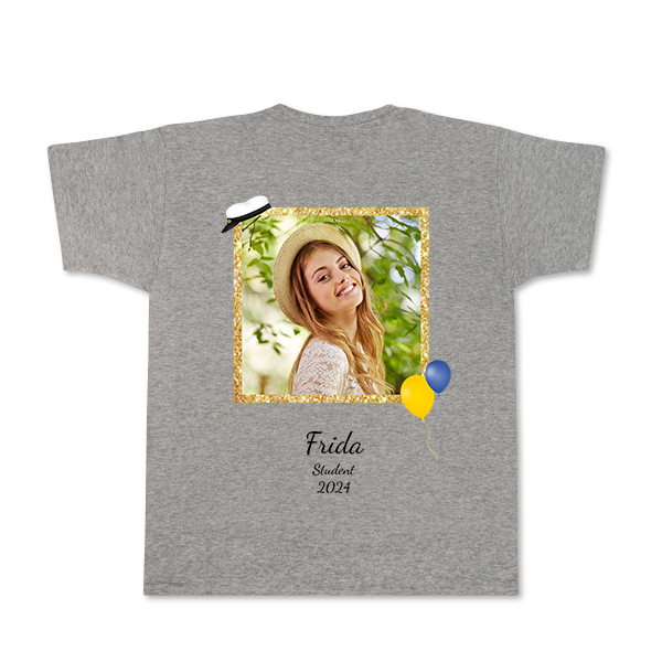 T-shirt grå Baksida