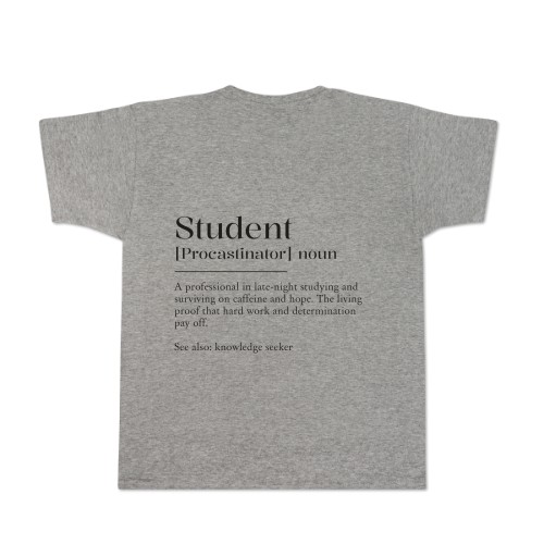 T-skjorte grå Bakside