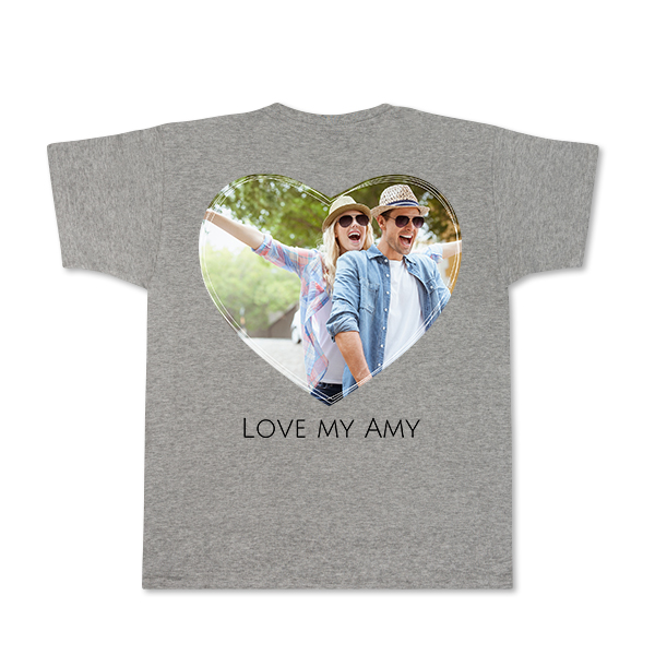 T-shirt Men Grey Back T-shirt Men Grey Back