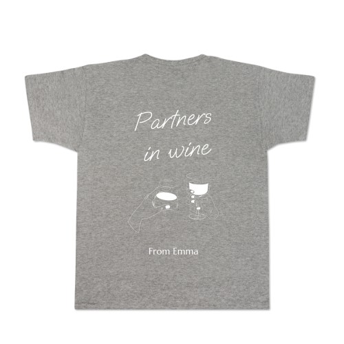 T-Shirt Grau Rückseite