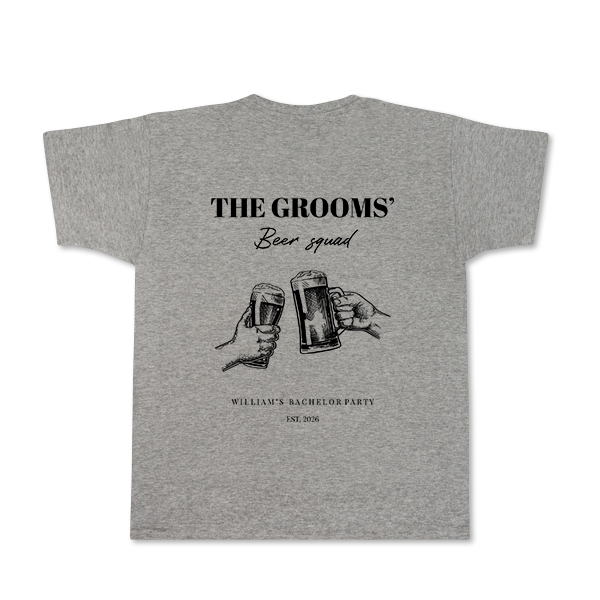 T-Shirt Grau Rückseite T-Shirt Grau Rückseite