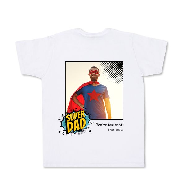 T-shirt hvid Bagside T-shirt hvid Bagside
