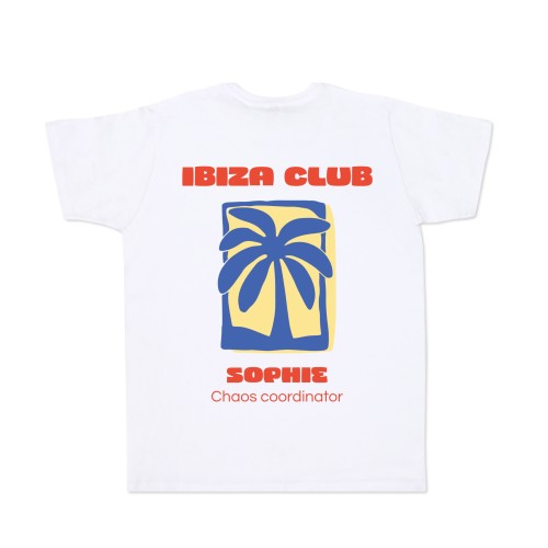 T-shirt hvid Bagside T-shirt hvid Bagside