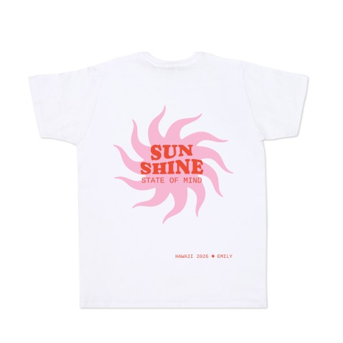 T-shirt hvid Bagside T-shirt hvid Bagside