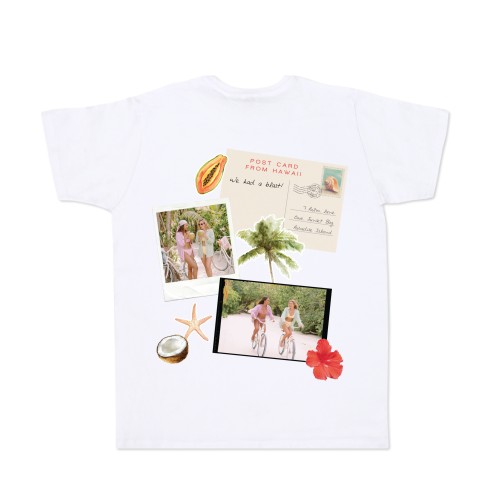 T-shirt hvid Bagside