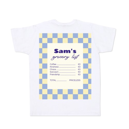 T-shirt Men White Back