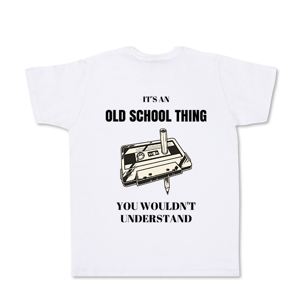 T-shirt Men White Back