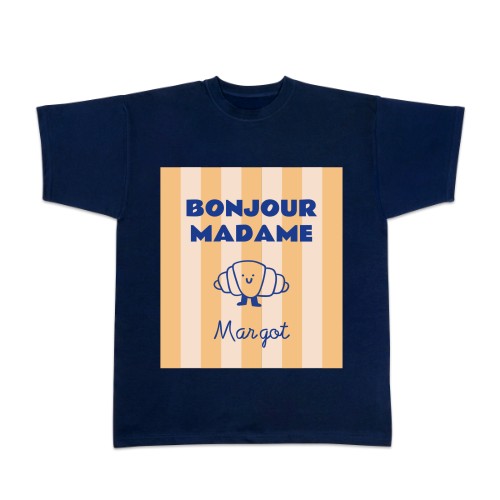 T-shirt bleu foncé