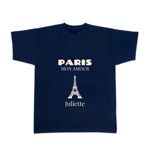 T-shirt bleu foncé