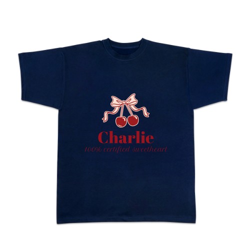 Vintage Cherry Love Text - Only