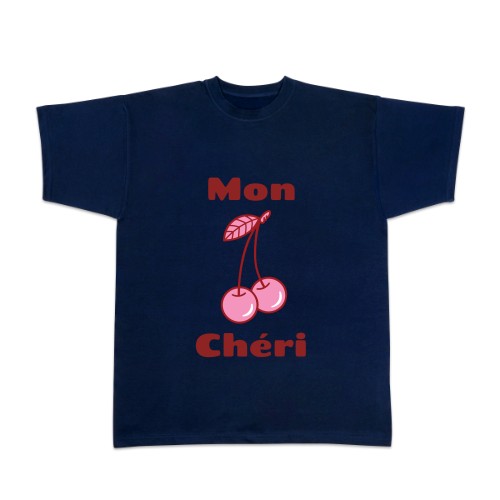 T-shirt mannen donkerblauw T-shirt mannen donkerblauw