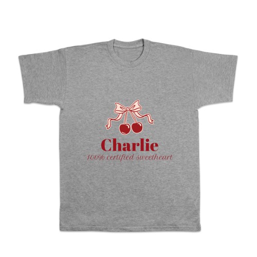 Vintage Cherry Love Text - Only