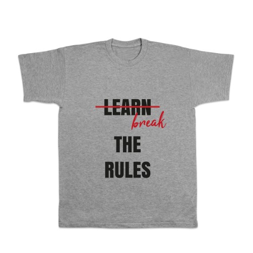 Break the rules - text only