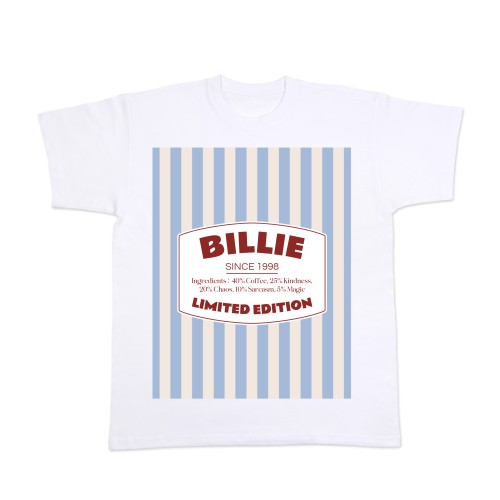Retro Namelabel Stripes - Text only