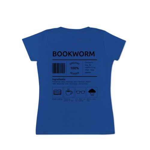 T-shirt femme bleu ciel Arrière T-shirt femme bleu ciel Arrière