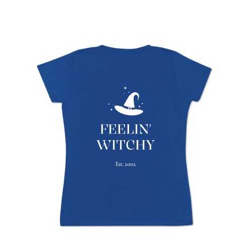 Naisten T-paita atollinsininen Takasivu