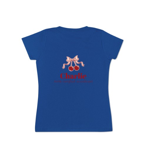 Vintage Cherry Love Text - Only