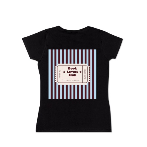 T-shirt femme noir Arrière T-shirt femme noir Arrière