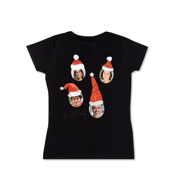 T-shirt femme noir Arrière T-shirt femme noir Arrière
