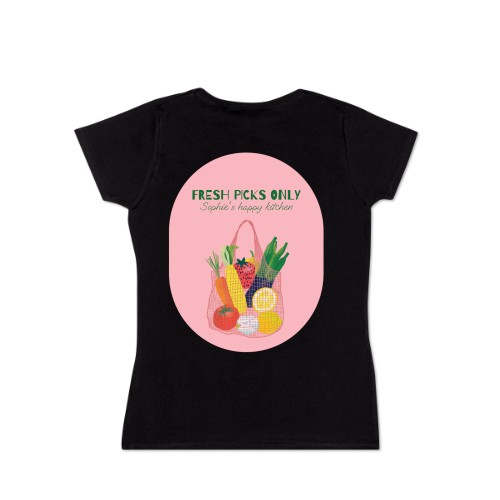 T-shirt Women Black Back T-shirt Women Black Back