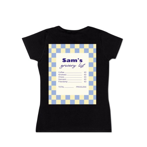 T-shirt Women Black Back