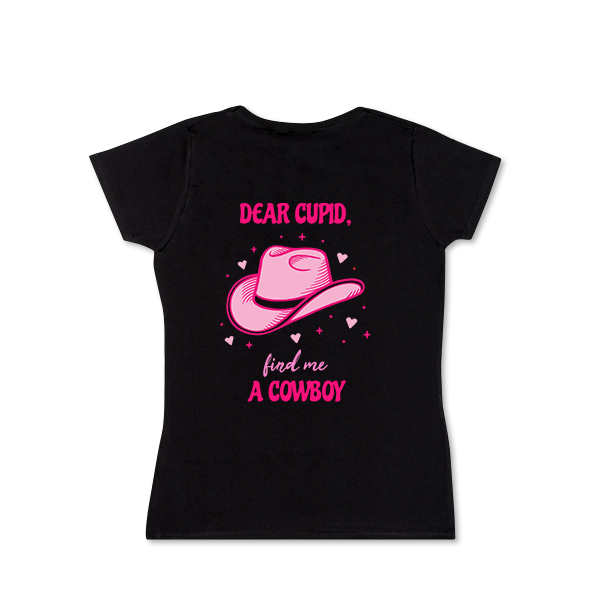 T-shirt femme noir Arrière