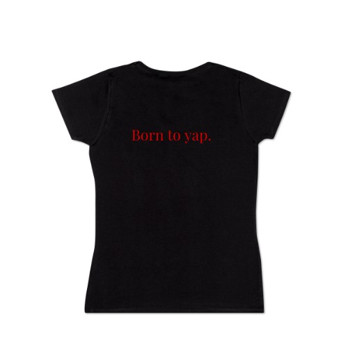 T-shirt dame sort Bagside