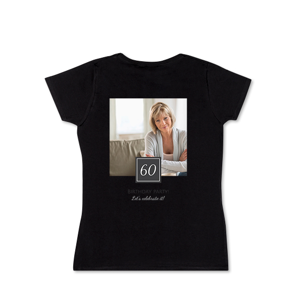 T-shirt dam svart Baksida T-shirt dam svart Baksida