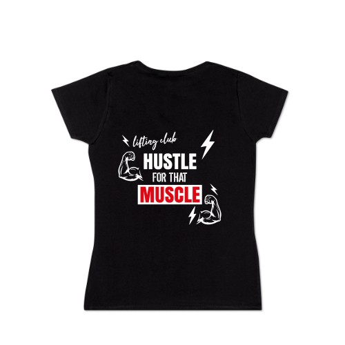 Naisten T-paita musta Takasivu