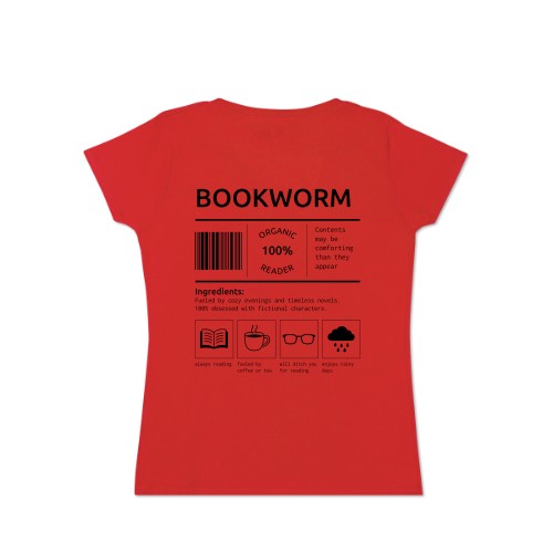 T-shirt femme rouge Arrière T-shirt femme rouge Arrière