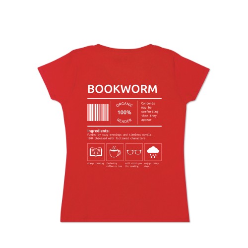 T-shirt femme rouge Arrière T-shirt femme rouge Arrière