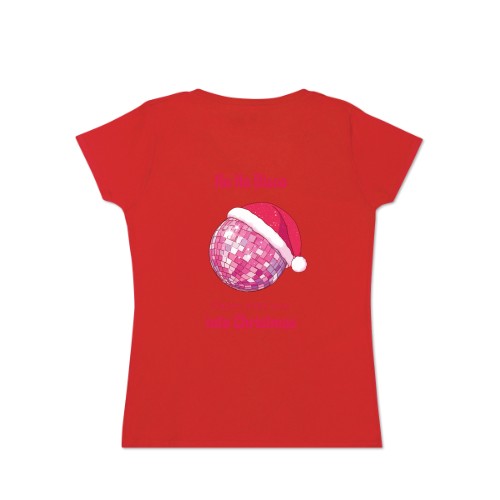 Frauen T-Shirt Rot Rückseite