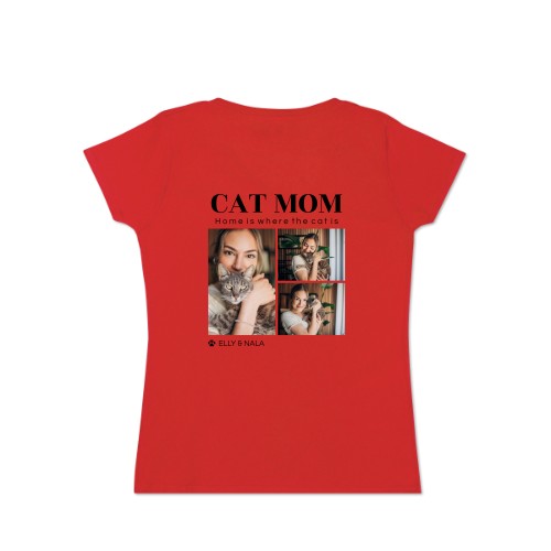 T-shirt Women Red Back