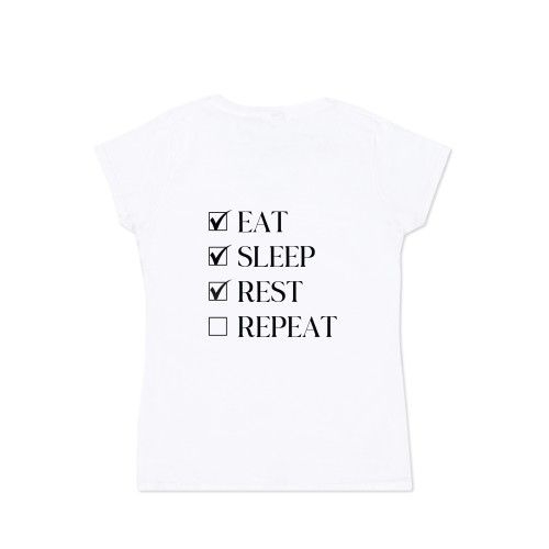 T-shirt vrouwen wit Achterkant T-shirt vrouwen wit Achterkant