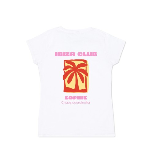 T-shirt dame hvid Bagside T-shirt dame hvid Bagside